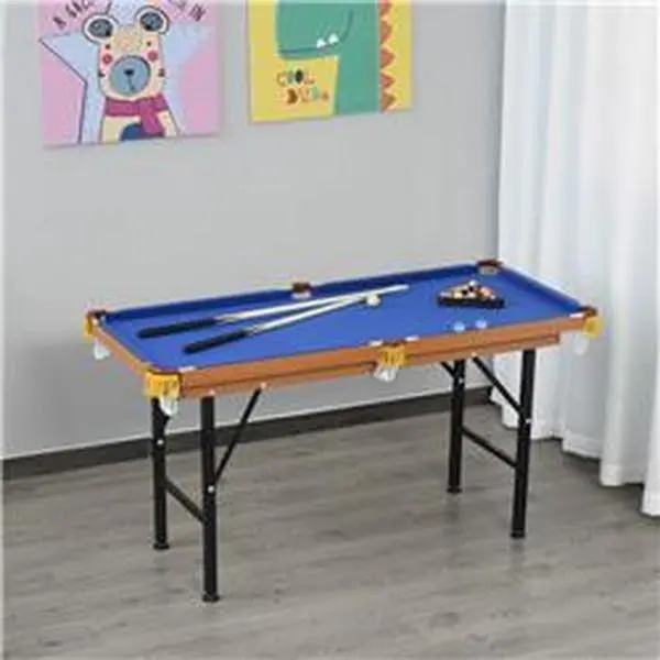 212 Main A70-056 55 in. Soozier Portable Folding Billiards Pool Table Game, Blue