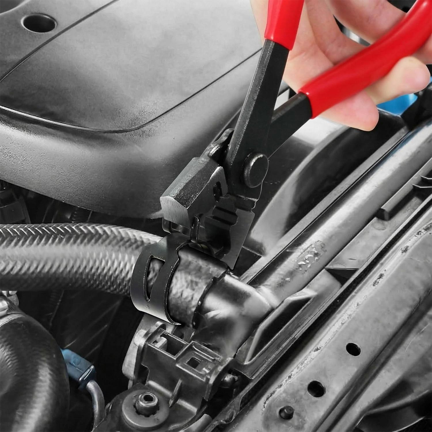 Clic-R Hose Clamp Pliers for Removal and Installation of Ring-Type or Flat-Band Hose Clamps Auto Repair Tool for Fuel Line EVAP Coolant System Clamps