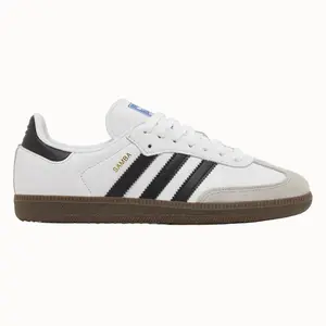 Adidas Originals Women's Samba OG Sneakers, White, IG9030, Casual white minimalist low top shoes for women, zapatos de mujer