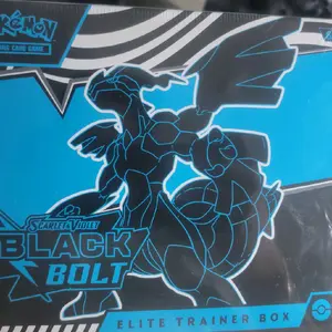 SCARLET&VIOLET Black Bolt Elite Trainer Box 9/9 Trainer Packs Bundle Box 6/6 Booster Pack 1/1 Pokemon Trading Card Game