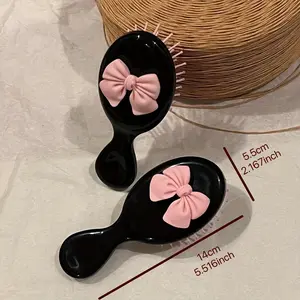 Bow Air Cushion Comb, Portable Massage Comb, Mini Small Comb, Suitable for Normal Hair Quality