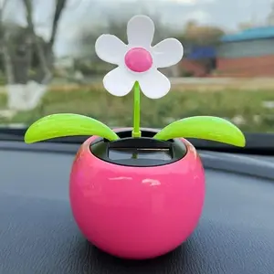 Dancing Flower Car Dashboard Decorations - Funny Dancing Flower Pot Car Ornament