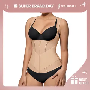 Feelingirl FeelVibe Waist Trainer for Women Latex Waist Trainers Vest Adjustable Wide Straps SpringStatements Super Brand Day