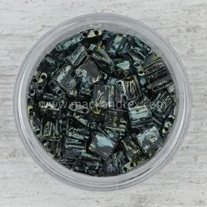 4511 Tila Beads - Ebony Picasso