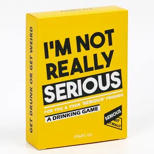 I'M NOT REALLY SERIOUS Party Drinking Games for Game Nights, 21st Birthday Gift & Bachelorette Party Games with 54 Hilarious Cards, Board Games & Card Games, Drinking Card Games for Adults