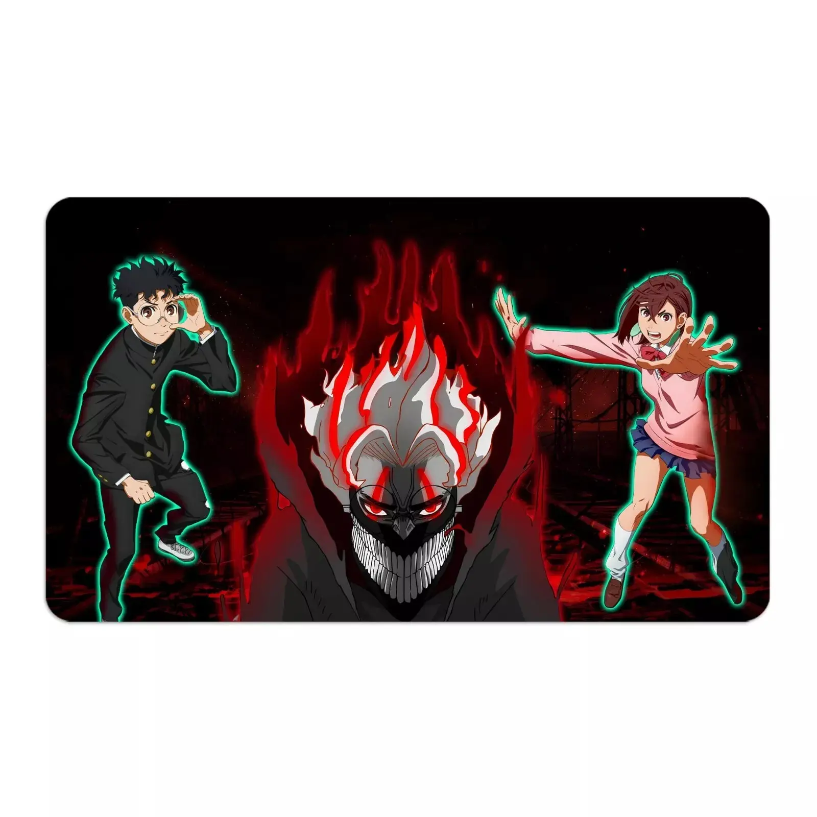 Dandadan Playmat and Mousepad | Non Slip | TCG, Anime Desk Mat – Smooth Surface, Durable Material, Perfect for Work & Gaming Setup