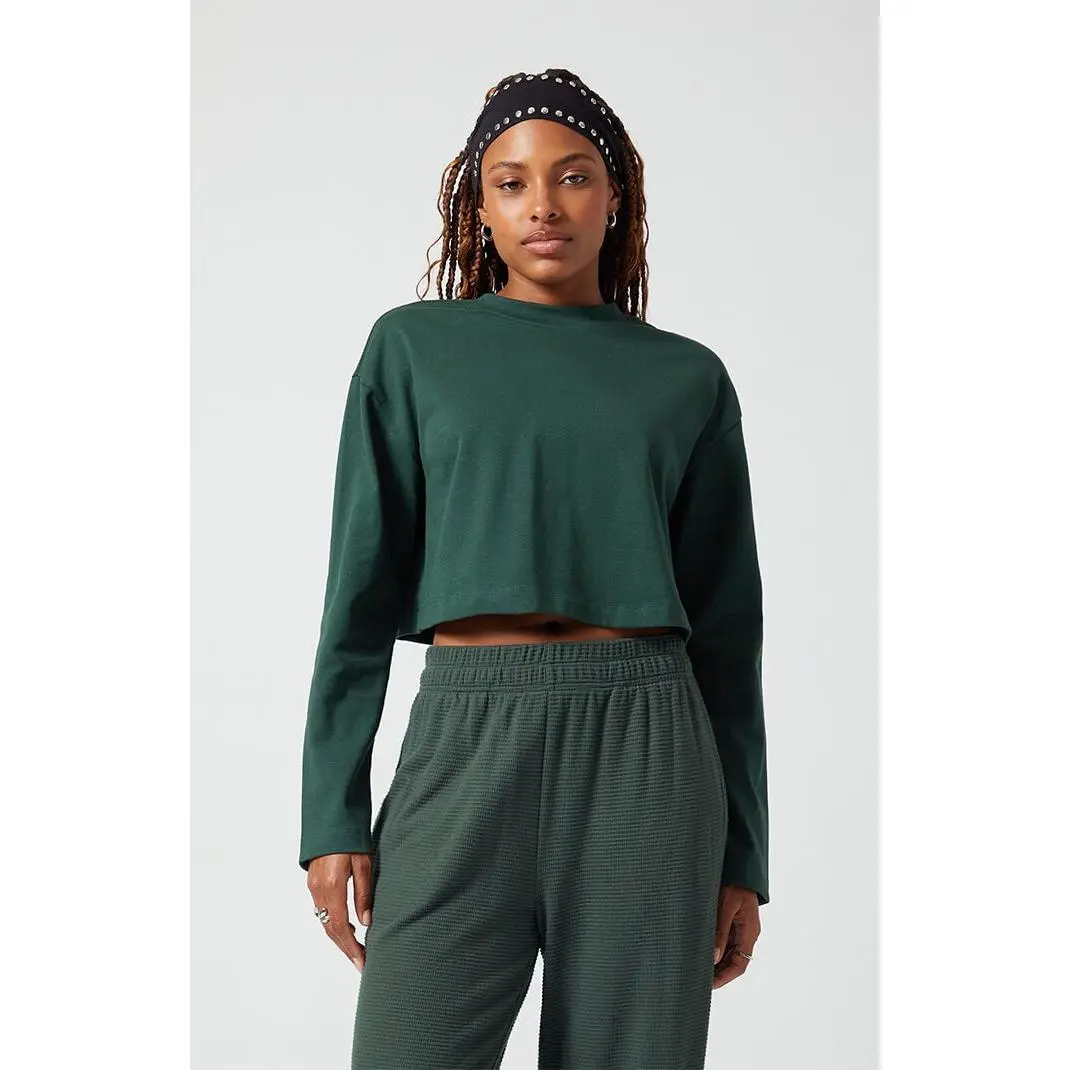 PAC 1980 Women's Active Sedona Jersey A Team Long Sleeve Cropped T-Shirt