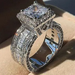 Silver Fashion Ring Engagement Accessories Ladies Ring