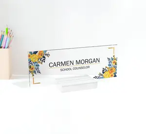 Personalized teacher desk plate; name plate; desk plaque -