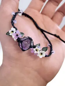 Double Color Rose Crystal Hand Chain Bracelet, Boho Style, Elegant Handmade Floral Design, Perfect for Daily Wear, Parties, Holidays, Gifts