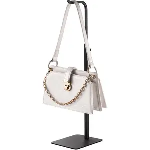 Adjustable Purse Display Stands - Black Tabletop Display Holder for Handbags, Wreaths and Banners, for Home Closets, Retail Displays and Vendor Booths (1-Pack)