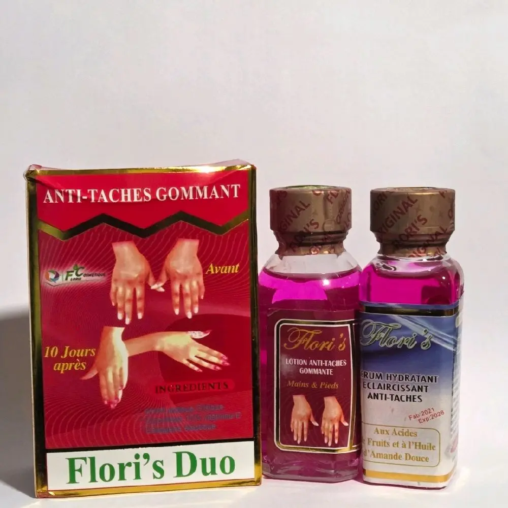 Flori's Duo Anti Taches Gommant Serum and Lotion