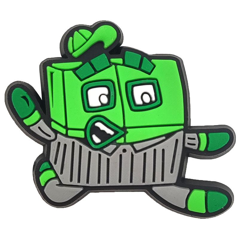 Cartoon Number Pattern Croc Shoe Charms for Kids Boys Girls Women Men PVC Wristband Sandals Clog Accessories Party Favor with Dragon and Character Designs Footwear