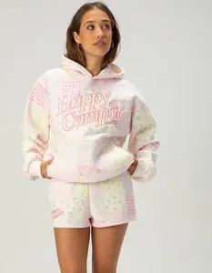 HAPPY CAMP3R Ellie Pink Patchwork Womens Shorts