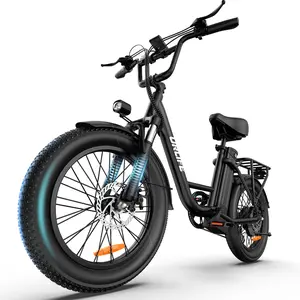 1000W 20"*3.0 Fat Tire Electric Bike for Adults 28MPH 48V 80-Mile 7-Speed Suspension Adjustable Seat UL 2849 Electric Bicycle