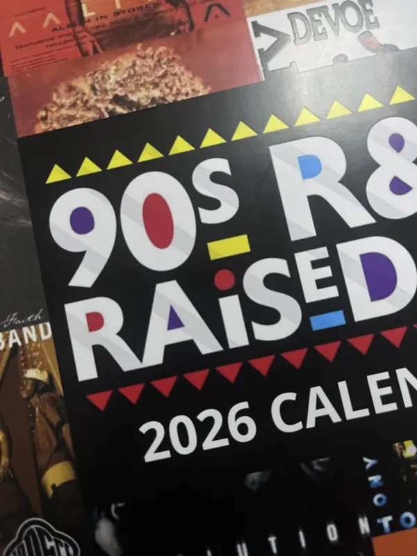 90s R&B Calendar 2026 ,Music Wall Calendar | Decor, Music Fan Gifts, Monthly