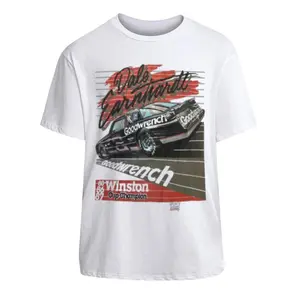 Gildan Vintage NASCAR Monster Energy Graphic Tee Unisex Short Sleeve Cotton Retro Men's T-Shirt with Classic Fit and Vintage Style - Top