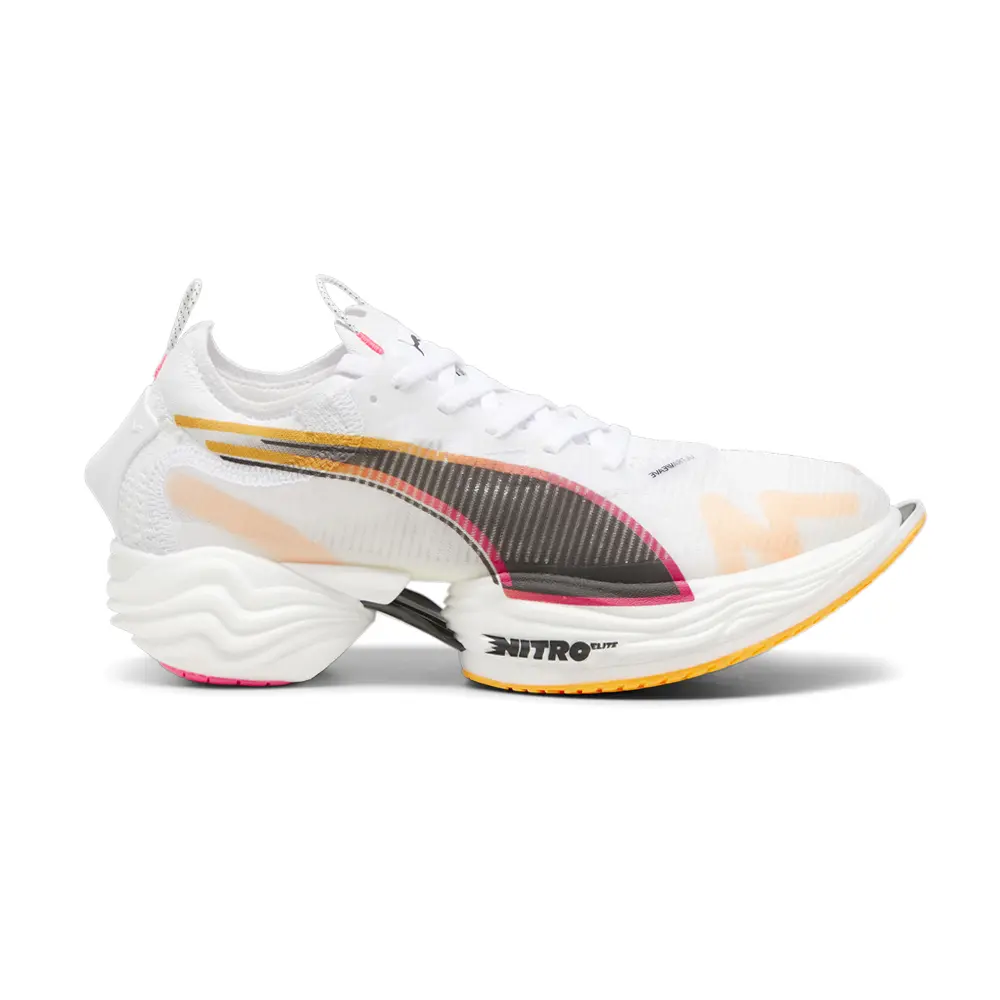PUMA Mens Fast R Nitro Elite 2 Running Sneakers Shoes - White