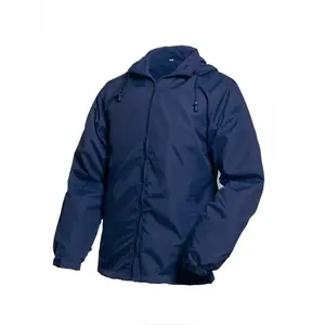 Mens Lightweight Windbreaker Rain Jacket with Removable Hood