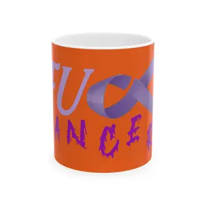 Empowering Ceramic Mug | Cancer Awareness | Inspirational Coffee Cup | Gifts for Fighters, Supporters, and Survivors | 11oz & 15oz