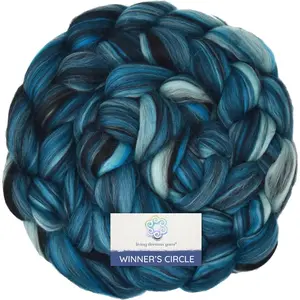 Superfine Merino Fiber for Spinning & Felting Super Soft Combed Top Roving in Stunning Color Blends Leviathan