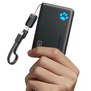 INIU Portable Charger Ultra Slim Lightweight 45W Quick Charging 10000mAh PD Power Bank with Dual USB-C Ports Fast Charge High Capacity Battery