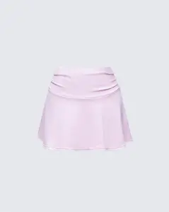 Karlissa Pink Foldover Mini Skirt