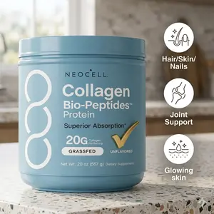 NeoCell Collagen Peptides Powder - 20g Grass-Fed Protein per Serving - Unflavored Bioavailable Supplements for Skin, Hair, Nails & Joints - 20 oz