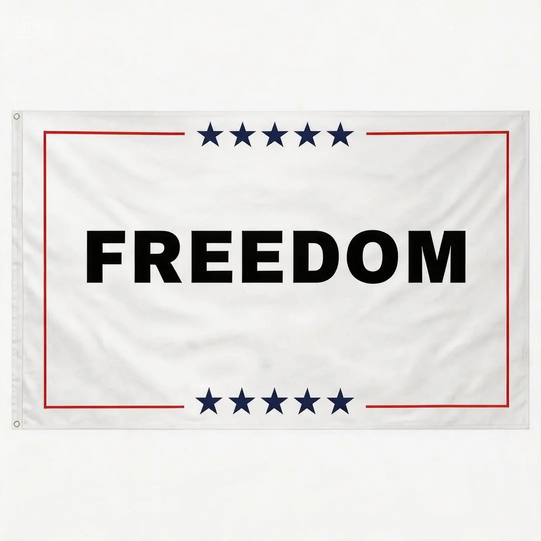 Freedom Flag 3x5 Ft Funny Outdoor Yard House Flag Garden Decor Canvass Hand Wash Production Time Vibrant Hang Dry Flags For Outside, Garden Flags For Outside, Outdoor Flags