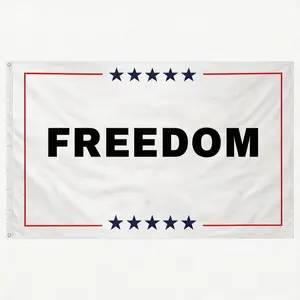 Freedom Flag 3x5 Ft Funny Outdoor Yard House Flag Garden Decor Canvass Hand Wash Production Time Vibrant Hang Dry