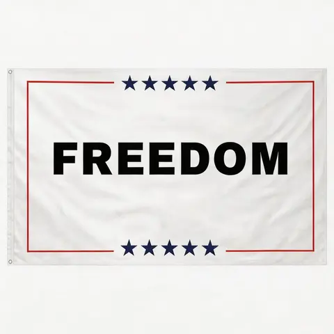 Funny Freedom 3x5 Ft Standard House Flag - Vibrant Double-Sided Canvas Outdoor Garden Yard Decor, Hand Wash Only, Outside Use Flags for Home, Flags For Outside, Funny Print