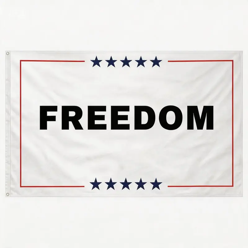 Funny Freedom 3x5 Ft Standard House Flag - Vibrant Double-Sided Canvas Outdoor Garden Yard Decor, Hand Wash Only, Outside Use Flags for Home, Flags For Outside, Funny Print