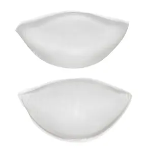 Flirtzy Silicone Soft Gel Bra Inserts Clear Breast Push Up Super Wedge Waterproof Push Up Bra Pads Chicken Cutlets Add a Cup Size Bra Pads