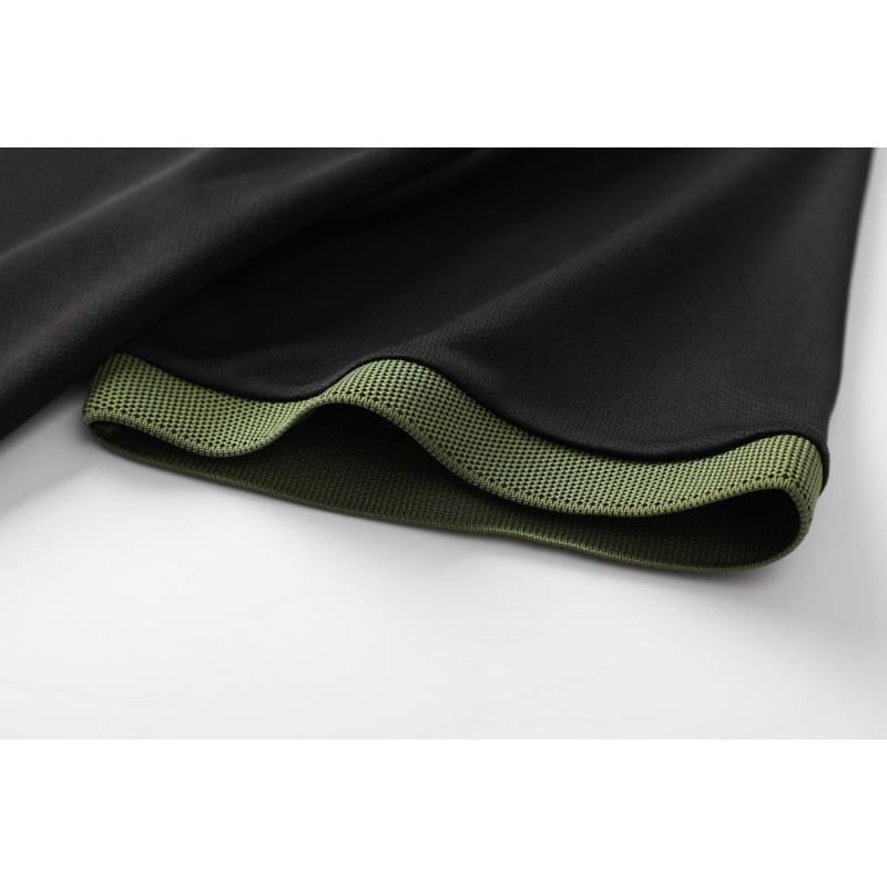 Men’s polo shirt set — men’s casual wear, solid-color button basic design, multifunctional; men’s bowling/golf apparel suitable for everyday wear and summer business style.