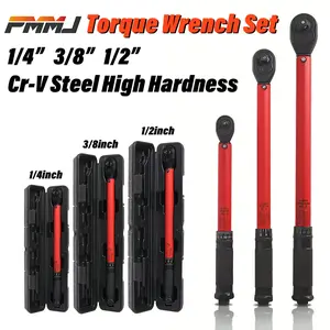 PMMJ 1pc 3-230Nm Grade Heavy Duty Multi-Function Torque Wrench, 1/2" & 3/8" & 1/4", High Hardness Cr-V Steel, Quick Release Ratchet Socket, for Car Engines, Industrial Machinery, Professional Automotive And Machinery Repair Tool, Gift for Men
