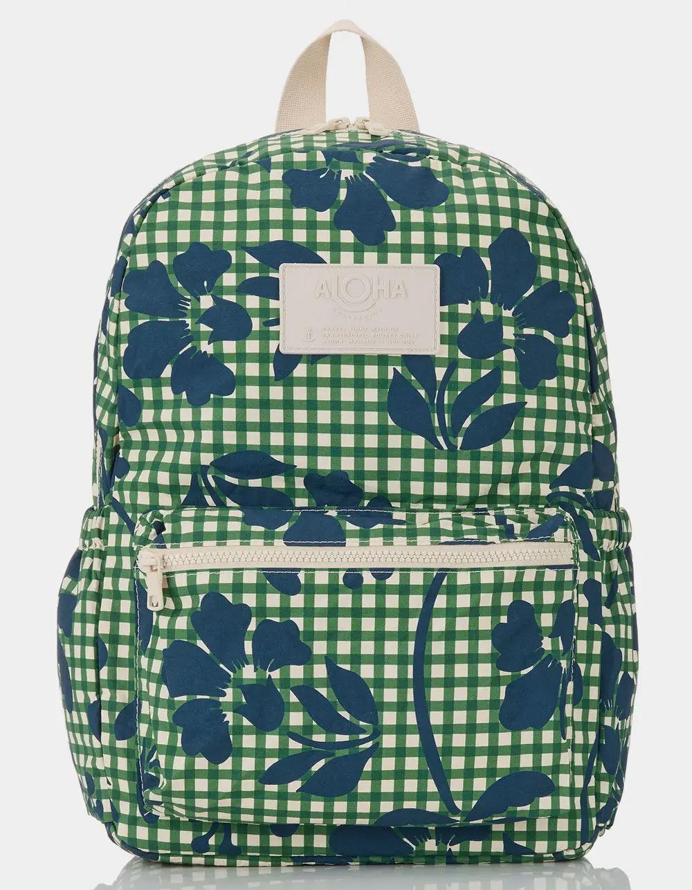 ALOHA Collection Picnic Fleur Keep It Light Backpack, Green Combo