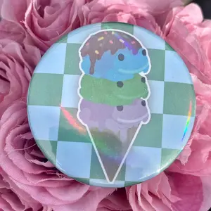 Frog ice cream button