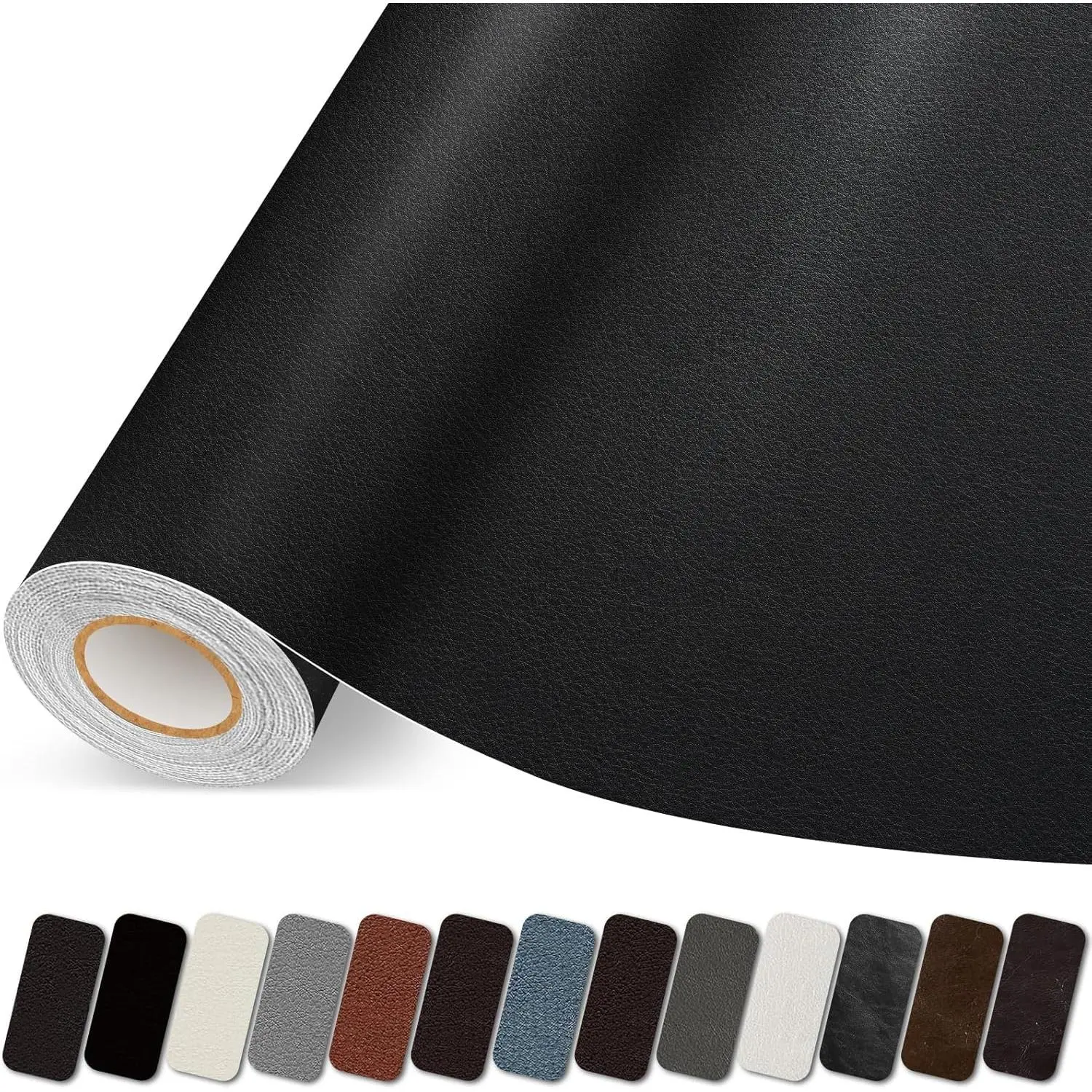 Large Size Self-Adhesive Leather Repair Patch Tape, 17x79in Vinyl Repair Kit, Automotive Interior Fastener Accessory for Car Seats