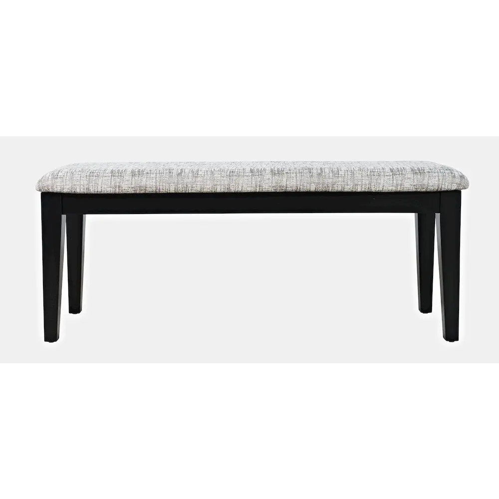 Urban Icon Contemporary 45in Upholstered Rectangular Dining Bench - Foam Cushioned Seat, Solid Fabric, Ready-to-Use