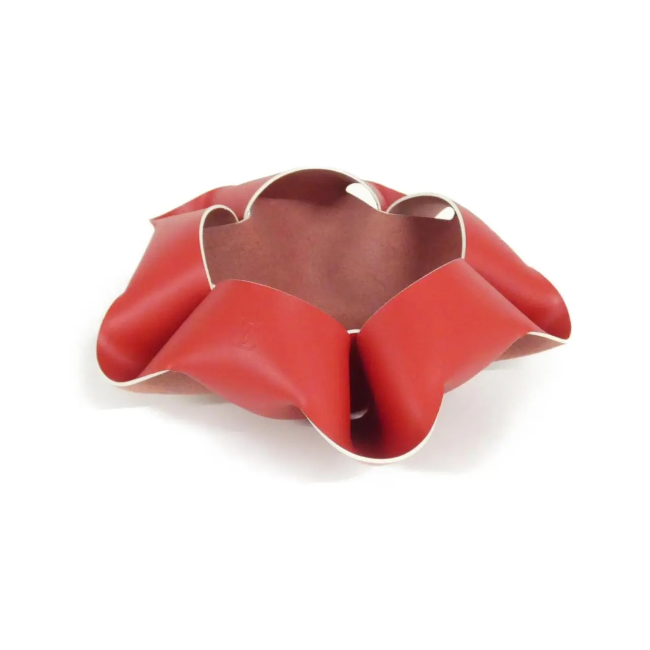 Pre-owned Louis Vuitton Calfskin Small Leather Goods Origami Bowl Bowl