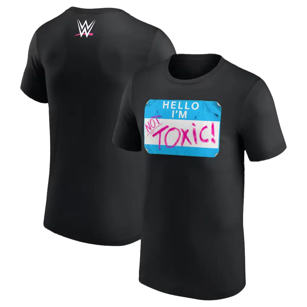 Men's Black Kit Wilson Not Toxic Name Tag T-Shirt Professional Wrestler Tee For Man and Woman Unisex T-Shirt Hoodie Graphic Basic Cotton Tops Casual All Seasons