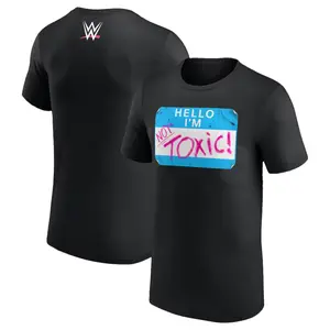 Men's Black Kit Wilson Not Toxic Name Tag T-Shirt Professional Wrestler Tee For Man and Woman Unisex T-Shirt Hoodie Graphic Basic Cotton Tops Casual All Seasons