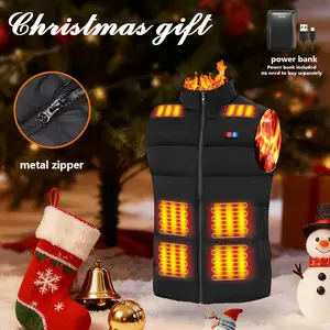 Valentine's Day Gift, Christmas Gift Rrtizan Heated Vest Jacket 2025 Winter New Heated Vest, Unisex Lightweight Heated Vest with Battery Pack, Suitable for Winter Outdoor Heated Vest Men's Designer Warm Men's Collarless Sleeveless Vest 0085/0086