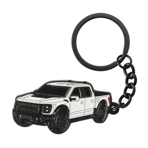 Ford F-150 Raptor Keychain, Pickup Truck Metal Key Chain, Ford Raptor Key Fob Accessory, Automotive Emblem Keyring, Truck Lover Gift for Men