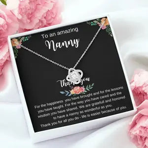 Thank You Gift Nanny, Thank You Gift Babysitter, Christmas Gift for Babysitter, Nanny Necklace Gift, Necklace With Meaningful Message Card Inside