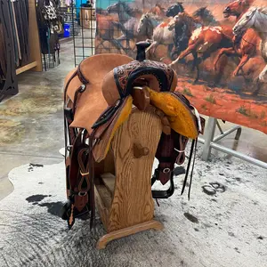 R Bar B Summit Series Ranch Cutter Saddle, 16" Seat