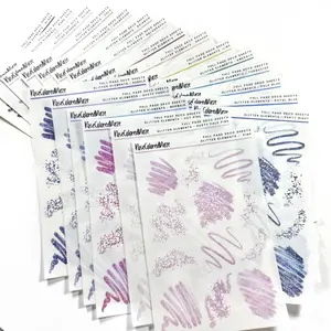 Transparent Matte Stickers - Glitter Elements