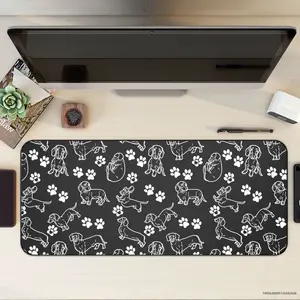 Weiner Dog Desk Mat, Dachshund Desk Mat, Doxie Mouse Pad, Dog Desk Mat, Weiner Dog Mousepad, Dog Desk Decor, Dachsund Desk Pad, Wiener Dog