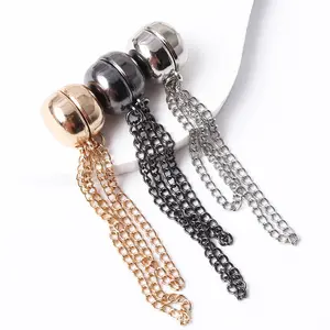 3pcs Strong Magnetic Hem Clips for Pants, Adjustable Detachable Cuff Clips for T Shirts, No Sewing Shorten Length Tool Durable Alloy