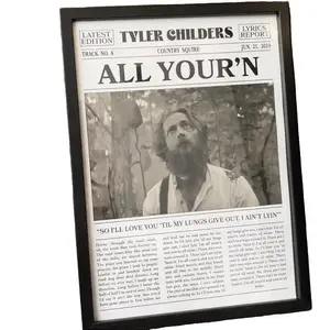 [UNFRAMED POSTER] All Your'n Retro Newspaper Print Poster